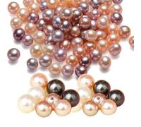 CHUYIX Lot de 40 000 perles artificielles blanches en plastique blanc avec trou - Perles artificielles décoratives - Perles en plastique avec trou - Pour travaux manuels, bracelets, chaînes de hall