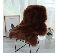 CHUYIX Tapis en fausse peau de mouton - 60 x 90 cm - À poils longs et moelleux - Décoration de salon - Imitation laine - Imitation laine - Fourrure synthétique - Tapis moelleux