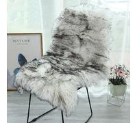CHUYIX Tapis en fausse peau de mouton - 60 x 90 cm - À poils longs et moelleux - Décoration de salon - Imitation laine - Imitation laine - Fourrure synthétique - Tapis moelleux