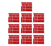 ChuyTrading 10 pièces de protecteurs de chaîne de vélo, film en PVC résistant aux rayures pour la protection du cadre de vélo, autocollants résistants à l’usure à faire soi-même avec des (Rouge)