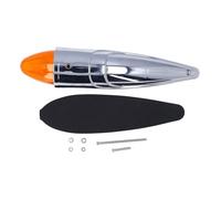 ChuyTrading Amber superhelles Chrom-17-LED-Markierungslicht, marines Oberflächenabstands-Signal-Warnlicht, hochsichtbares versiegeltes Bootsseitenmarkierungslicht mit 12 V für Yachten, Schiffe