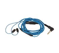 ChuyTrading Câble de remplacement pour écouteurs avec micro, câble d’écouteur à cœur en OFC pour SE215, SE315, SE535, SE846, câble détachable MMCX vers 3,5 mm avec télécommande intégrée pour (Bleue)
