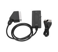 ChuyTrading Convertisseur d’Interface multimédia HD vers SCART, Adaptateur AV Full HD 1080p avec commutateur NTSC/PAL, convertisseur HDMI vers SCART Plug-and-Play pour Moniteur HDTV,