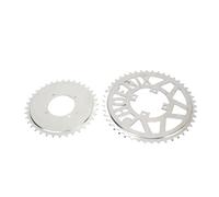 ChuyTrading Ensemble de pignons de chaîne 410, pignon arrière en Acier pour Scooters, vélos de Plage et Motos DIY, Roue de chaîne à Disque Floral 410 Durable avec Ajustement précis pour Un
