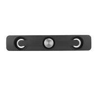 ChuyTrading Haut-Parleur pour Ordinateur Portable avec connecteur Universel 3,5 mm, Haut-Parleur de Bureau Professionnel pour Notebook, Double transducteur et Vibration des Basses pour Un Son (Noire)