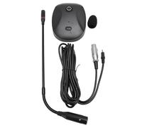 ChuyTrading Microphone à condensateur à col de Cygne avec connecteur XLR, Micro de Bureau cardioïde à col Flexible réglable et Base antidérapante, idéal pour la Prise de Parole, Les
