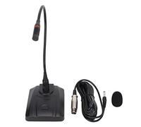ChuyTrading Microphone à condensateur à col de Cygne, Microphone de Bureau Filaire avec Prise Jack 6,35 mm, col de Cygne Flexible et réglable pour la Diffusion, Les conférences et Les Cours,