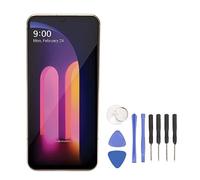 ChuyTrading Remplacement d’écran de 6,8 pouces pour V60 ThinQ 5G, ensemble numériseur d’écran tactile avec cadre et kit d’outils de réparation, écran OLED compatible avec LM V600, LM V600AM (Or)