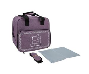 ChuyTrading Sac de Machine à Coudre de Grande capacité, étui de Transport en Tissu Oxford Durable avec Plusieurs Poches, Sac de Rangement Portable avec bandoulière pour Une Utilisation à (Violette)