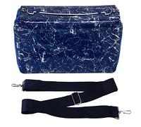 ChuyTrading Trousse à Crayons Portable, Organisateur de Papeterie Multi-Couches à Grande capacité avec 300 Compartiments et Porte-Stylo intégré, Sac à Crayons en Tissu Oxford Portable pour (Bleue)