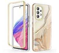Chvelop Coque Samsung A53 5G avec Protection d'écran, Coque Samsung A53 Protection à 360 Degrés [Anti-décoloration] Fantaisie Brillant Antichoc Anti-Rayures TPU Coque Galaxy A53 (6,5 Pouces)