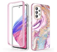 Chvelop Coque Samsung A53 5G avec Protection d'écran, Coque Samsung A53 Protection à 360 Degrés [Anti-décoloration] Fantaisie Brillant Antichoc Anti-Rayures TPU Coque Galaxy A53 (6,5 Pouces)