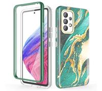 Chvelop Coque Samsung A53 5G avec Protection d'écran, Coque Samsung A53 Protection à 360 Degrés [Anti-décoloration] Fantaisie Brillant Antichoc Anti-Rayures TPU Coque Galaxy A53 (6,5 Pouces)