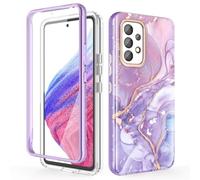 Chvelop Coque Samsung A53 5G avec Protection d'écran, Coque Samsung A53 Protection à 360 Degrés [Anti-décoloration] Fantaisie Brillant Antichoc Anti-Rayures TPU Coque Galaxy A53 (6,5 Pouces)