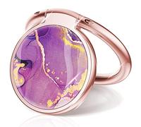 Chvelop Support de téléphone Portable, Anneau de Support Universel pour Smartphone, Ring Holder pour iPhone, Samsung Galaxy, Cristal Violet