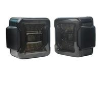 Chwqfuhf Ensemble Feu Arrière Pour Jeep Pour Wrangler JK 2007-2017JL 2018 Feu Arrière À LED Feu Freinage Arrière Feu Clignotant Feu Circulation Diurne Version UE(Black lens)