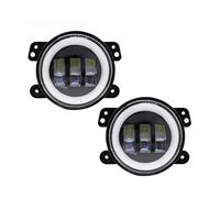 Chwqfuhf Feux De Brouillard Avant Pour Chrysler Pour 300 Pour PT Pour Cruiser 4 Pouces Voiture LED 30W LED Antibrouillard Avec Anneau Halo Blanc DRL(2 Pcs)