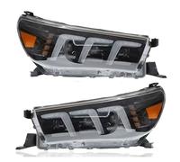 Chwqfuhf Phare Avant Ensemble Phares Avant À LED Pour Toyota Hilux 2015-2020 Clignotants DRL Accessoires Automobiles