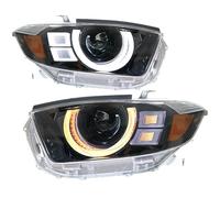 Chwqfuhf Phare Avant Ensemble Pour Toyota Pour Highlander 2009 2010 2011, Phares LED Modifiés Clignotants DRL Accessoires Automobiles