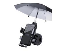 Chwqfuhf Support Navigation GPS Moto Support De Téléphone Portable Moto Guidon pour Vélo Clip De Téléphone Extérieur Guidon avec Parapluie(Handlebar Umbrella)