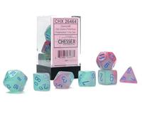 CHX26464 Chessex - Set de 7 dés - Rose/Bleu