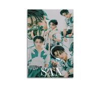 CHxdxge Ateez San Impression sur toile Fanart Poster Peinture décorative sur toile Art mural pour salon, chambre à coucher, art mural, impression d'image moderne, décoration de salle familiale, 20 x