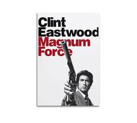 CHxdxge Clint Eastwood Dirty Harry Movie Poster décoratif sur toile pour salon, chambre à coucher, art mural, impression photo, moderne, décoration de salle familiale, 20 x 30 cm