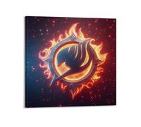 CHxdxge Fairy Tail Poster Symbole Art Poster Peinture décorative Toile Art mural Salon Poster Chambre Peinture d'art mural Impression d'image moderne Décoration de chambre familiale 30 x 30 cm
