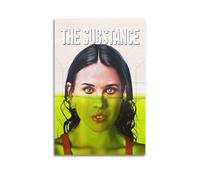 CHxdxge Sci-Fi Movie The Substance Poster sur toile Impressions sur toile, Art mural pour le salon, impressions, décoration d'intérieur moderne 12 x 18 pouces (30 x 45 cm)