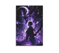 CHxdxge Solo Leveling Art Poster Peinture décorative sur toile Art mural pour salon, chambre à coucher, art mural, impression d'image moderne, décoration de salle familiale, 60 x 90 cm