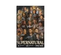 CHxdxge Supernatural TV Series Fanart Poster Peinture décorative sur toile Art mural pour salon, chambre à coucher, art mural, impression d'image moderne, décoration de salle familiale, 50 x 75 cm