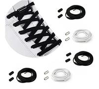 CHYEEH Élastiques Lacets en Caoutchouc avec Fermoir en Métal pour Adulte Enfant - Sans Laçage/No Tie Lacets en Silicone, Lacets de Sport de Chaussures - Lacets Sans Cravate pour Toutes les Chaussures