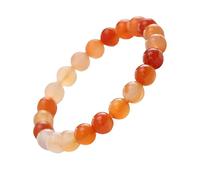 CHYIFSHIYM Bracelet élastique de 8 mm avec pierres précieuses naturelles, fait à la main, unisexe, pour méditation, yoga, guérison spirituelle et positive, Una talla, Pas de gemme