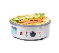 Chynalys Machine à crêpes professionnelle 2800 W - Machine à crêpes en acier inoxydable - 150-280 °C, BJB-1