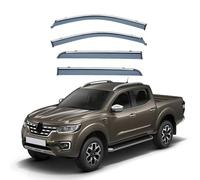 CHYPAAK 4 Pièces Déflecteurs de Vent de Voiture pour Renault Alaskan 2015-2023, Fenêtres en Verre Acrylique Pare-Brise Pare-Brise Pluie Neige Pare-Soleil Kit de Carrosserie