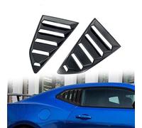 CHYPAAK Compatible pour Camaro 2016-2018, persiennes de vitre latérale arrière de Voiture, Volets, Stores, kit de Garniture de carrosserie, Accessoires 2 pièces,A Gloss Black