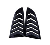 CHYPAAK Compatible pour Ford Mustang 2015-2020, persiennes de vitre latérale arrière de Voiture, Volets, Stores, kit de Garniture de carrosserie, Accessoires 2 pièces,A Gloss Black