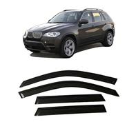 CHYPAAK Déflecteurs d'air en Verre Acrylique pour Voiture, Pare-Pluie, Pare-Soleil, Compatible pour BMW X5 E70 2007-2013,A