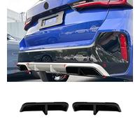 CHYPAAK pour BMW X1 U11 M Sport 2023 UP, becquet de lèvre de diffuseur de Pare-Chocs arrière de Voiture, Kit de carrosserie de Couvercle d'échappement de séparateur de Sortie d'air,Glossy Black