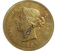 Chypre 1887 1/2 pièces de Monnaie Piastre Copie 27,5 mm Collection de Cadeaux Souvenirs