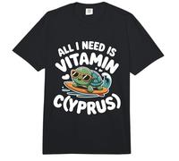 Chypre All I Need is Vitamin Cyprus Drapeau de l'île Chypre Comfort Colors Adult Heavyweight T-Shirt