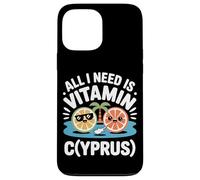 Chypre All I Need is Vitamin Cyprus Drapeau de l'île Chypre Coque pour iPhone 13 Pro Max