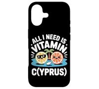 Chypre All I Need is Vitamin Cyprus Drapeau de l'île Chypre Coque pour iPhone 17
