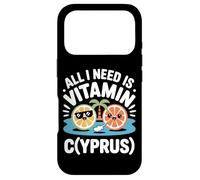 Chypre All I Need is Vitamin Cyprus Drapeau de l'île Chypre Coque pour iPhone 17 Pro