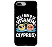 Chypre All I Need is Vitamin Cyprus Drapeau de l'île Chypre Coque pour iPhone 7 Plus/8 Plus