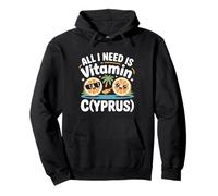 Chypre All I Need is Vitamin Cyprus Drapeau de l'île Chypre Sweat à Capuche