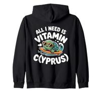 Chypre All I Need is Vitamin Cyprus Drapeau de l'île Chypre Sweat à Capuche