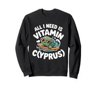 Chypre All I Need is Vitamin Cyprus Drapeau de l'île Chypre Sweatshirt