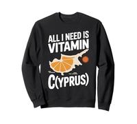 Chypre All I Need is Vitamin Cyprus Drapeau de l'île Chypre Sweatshirt