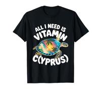Chypre All I Need is Vitamin Cyprus Drapeau de l'île Chypre T-Shirt